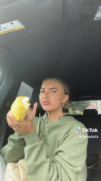 Excited Try of Chinese Mango Pancakes with Cream