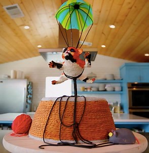 15M views · 4.3K reactions | It's a parachuting cat! On a cake! | Food Network | Facebook
