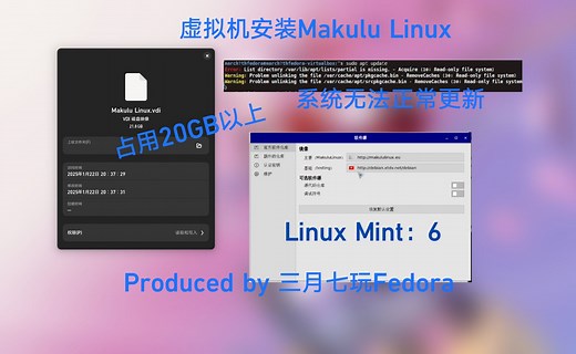 【小年特辑】这是我见过最离谱的Linux发行版 虚拟机安装MakuluLinux