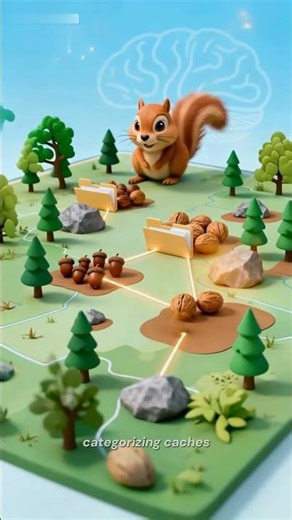 How Squirrels Map Thousands of Caches in Their Brain #shorts #neuroscience #wildlife