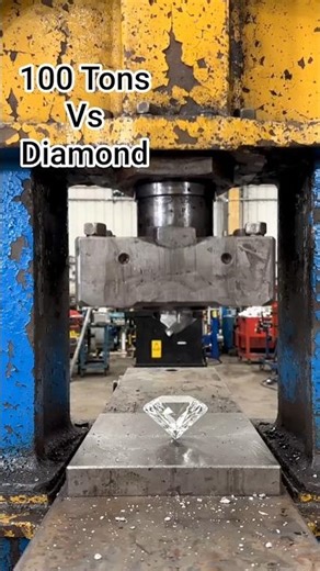WASTING A DIAMOND 💎 - Hydraulic Press Crushes Gem in Slow Motion