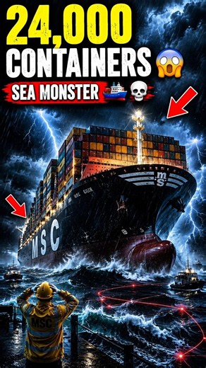 दुनिया का सबसे विशाल Cargo Ship | World’s Biggest MSC Cargo Ship 🚢🌊