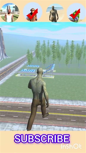 All character building jump challenge 🤯 Indian bike driving 3D| #shorts #gaming #gta #freefire