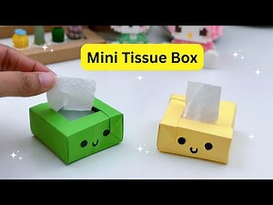 How To Make Easy Paper TISSUE BOX For Kids / Craft Ideas / Paper Craft Easy / KIDS crafts