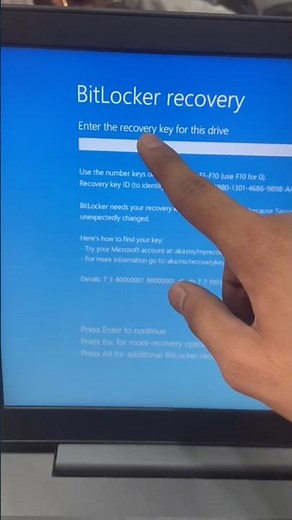 Bitlocker recovery key error step by step problem solved #bitlocker #filerecovery