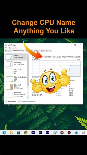How to Change CPU Name in PC 🔥 (Registry Hack) | Works 100%