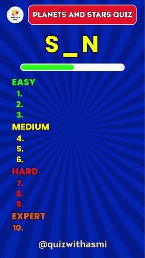 Guess the planet and stars quiz 🌎 #planetandstars #planet #stars #solarsystem #reels #quiz #trivia #quizwithasmi | Quiz with Asmi