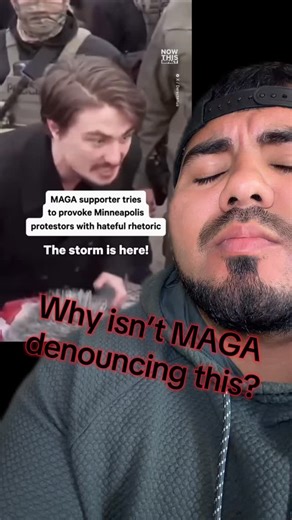 Angel Barragan on Instagram: "Y tienen los huevos to call th blue party the one for violence 🧐 #minneapolis #ice #maga #antiracism #humanity"