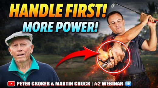 Golf Swing Secret: Handle First, Clubhead Last Drill (Part 6)🏌️‍♂️⛳ #golf #golfswing #golftips #grip | Peter Croker