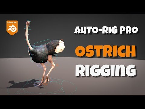 Auto-Rig Pro: Ostrich Rigging tutorial [Blender]