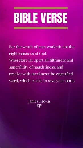 Putting Away Sin to Grow in God’s Righteousness (James 1:20-21) #bibleverseoftheday