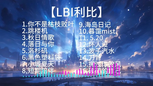 LBI利比精典歌曲合集，每一首都很好听，欢迎各位品鉴！