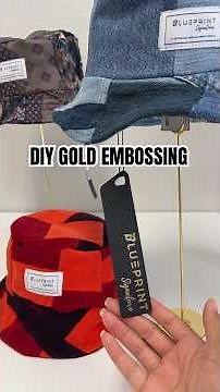 How to do gold embossing EASY! #diy