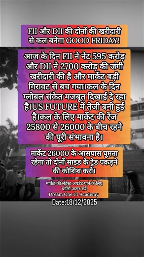 Dream One Cr Academy on Instagram: "FII और DII की लगातार खरीदारी 📚Order Now📚Master Trading Strategy Book-Dream One Cr Academy🎉Best Option Trading strategy Book📚Our 4 Stock Market Learning Books available on Amazon and Flipkart 💥 Book Inquiry Contact Our What's App Support–7600276272 💥Fast Delivery service all over India ✅ #shorts #viral #trading #tradingbook #tradingstrategy #optiontrading #chartpattern #candlestickpattern #technicalanalysis #nifty #banknifty #stockmarket #sharemarket #tra