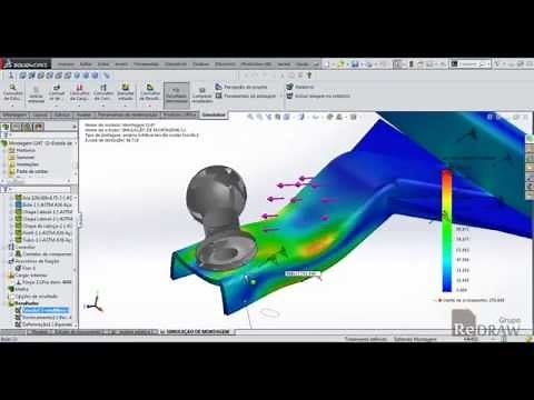 Como fazer uma Simulação Montagem Engate SolidWorks Eduardo Schaefer