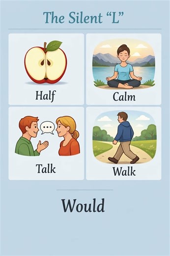 The Silent L 😊 #englishlanguage