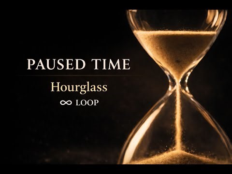 Infinity Loop Paused Time – Endless Hourglass Loop (Relaxing Visual)-2 hours