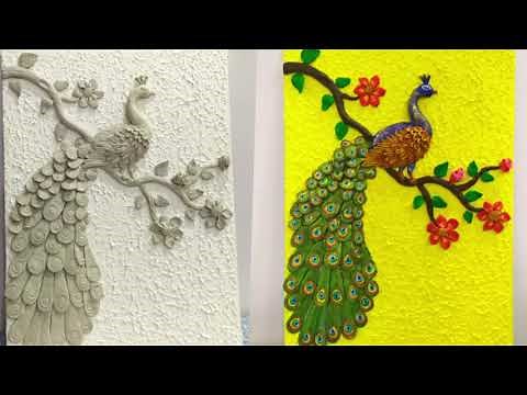 Peacock Clay Mural | Clay Art | Wall hanging | Easy To Make