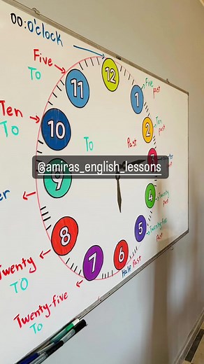 Learn to Tell Time in English with the Clock ⏰❤️