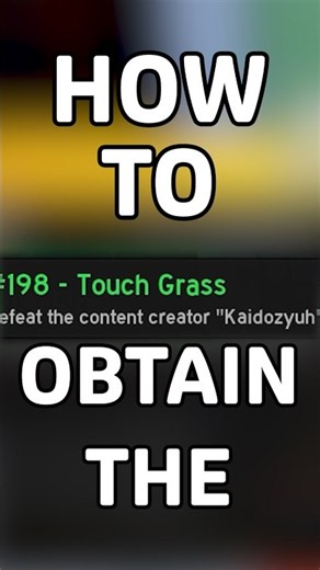 HOW TO OBTAIN THE "TOUCH GRASS" TITLE? #bloxfruits #touchgrass