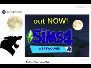 The Sims 4 | The new werewolves mod is out NOW | Reading everything that comes with this mod!