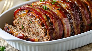 The Most Delicious Bacon Wrapped Meatloaf