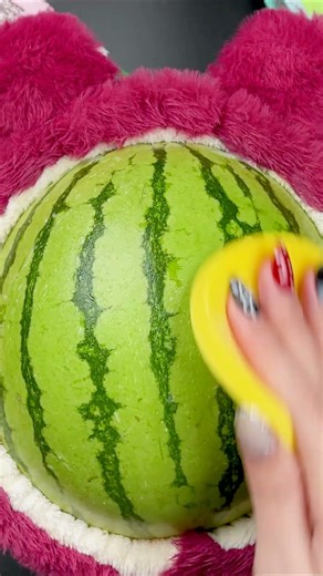 ASMR Skincare Routine on Watermelon #makeup #shorts