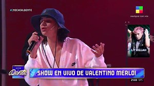 ⭐️¡SHOW EN VIVO DE VALENTINO MERLO! EL VIRAL QUE LO LLEVÓ A LA FAMA Valentino Merlo interpreta su hit "Hoy" junto a otras canciones de su repertorio para a poner a toda la tribuna a bailar. | América TV