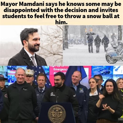 New Yorkers on Instagram: "NYC Mayor Mamdani on tomorrow’s remote-learning decision: “I know that this may disappoint some students, so if you see me, feel free to throw a snowball at me.” #newyorkers"