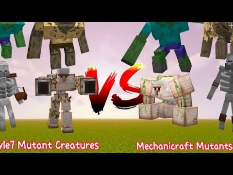 Minecraft bedrock✅ mutant creatures mod🔥 battle