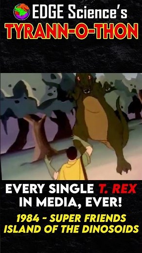 Every T.rex In Media, Ever! - 1984 - Super Friends - Island of the Dinosoids | Tyrann-O-Thon #shorts
