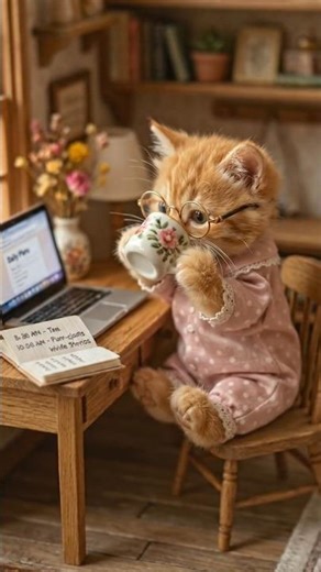 Lili editing our next video 👩‍💻☕️ (She needs more coffee)