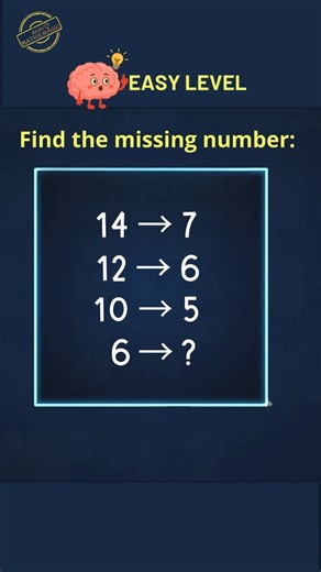 Can you find the missing number ? 🔢 Easy Math - Number pattern Puzzle #14