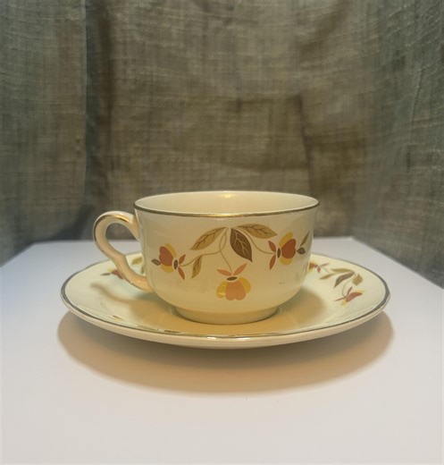 Vintage Jewel Tea Autumn Leaf - Tea Cup and Saucer Sets - Etsy