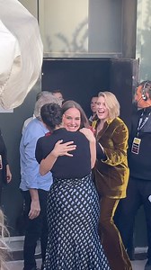 #MayDecember and #Barbie panelists say hello to each other outside of #DeadlineContenders | Deadline Hollywood