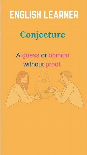 English Word - Conjecture - Meaning With An Example #englishwords #english #conjecture
