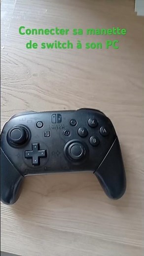 connecter sa manette de switch à son PC