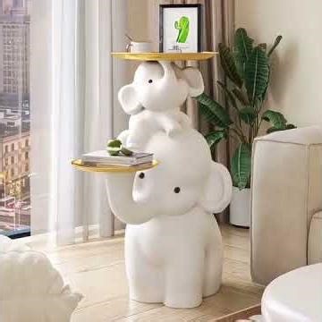 Elephant Floor Lamp Table