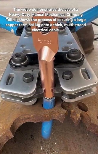 ​The Ultimate Manual Crimping Tool for Heavy-Duty Electrical Work
