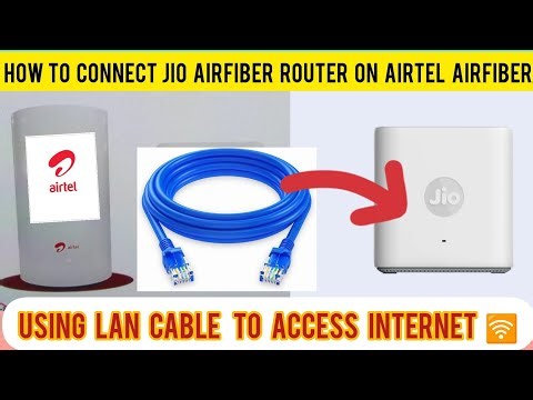 How to connect to the Jio Airfiber IDU on Airtel Airfiber Router Using Lan Cable !!