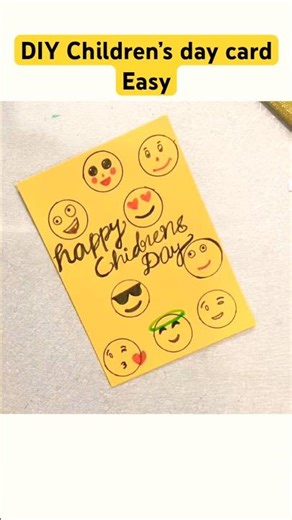 Easy card childrens day DIY 😍😘😎 #craftishai #diy #cardmaking #childrensday