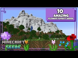 10 AMAZING FLOWER FOREST SEEDS | Java 1.19, 1.20, 1.21