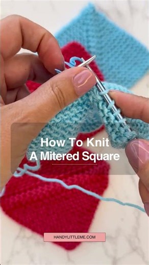 How To Knit A Mitered Square