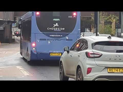 Here is the Blue Enviro 200 Rail Replacement bus in Guildford Saturday 22 November 2025