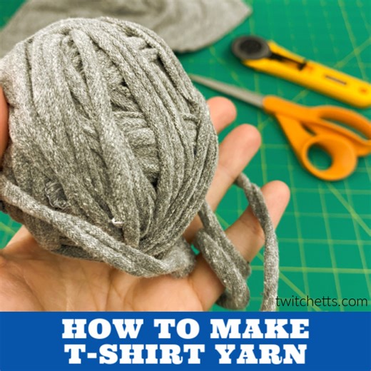 This is how I make T-Shirt Yarn- I am using a rotary cutter to do the strips. It is a lot easier to get a straight line. You could use scissors for that. If using a rotary cutter you need a mat or a thick piece of cardboard to cut on. We have both in our shop - https://amzn.to/4aMQJTK You can make so many things with t-shirt yarn! Think anything you would crochet with thick yarn, rugs, plant hangers... the uses are endless!! What are you going to make with your t-shirt yarn? | Construction Paper