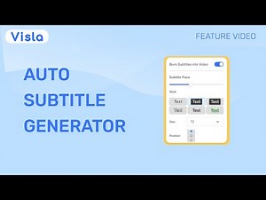 Add Subtitles Automatically with Visla’s AI Subtitle Generator