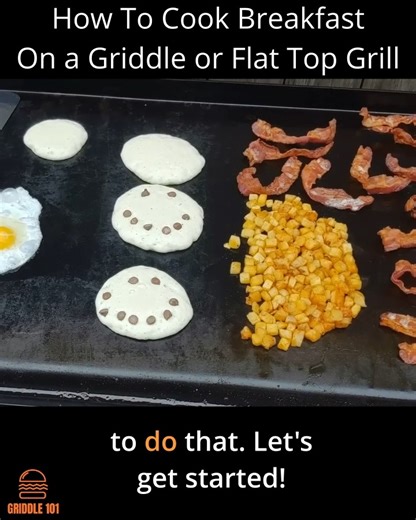 Here's how I cook breakfast on my griddle. | Johnny Brunet's Griddle 101