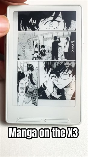It is possible to get manga on the X3 eReader, but the text is so small #x3 #xteink #manga #ereader