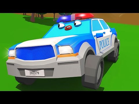 Çizgi filmi - Polis arabası ve Sevimli Dostlar - Akıllı arabalar