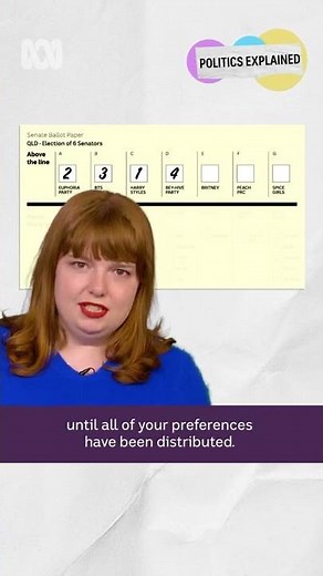 Preferential voting in the Senate | Politics Explained (Easily) | ABC News